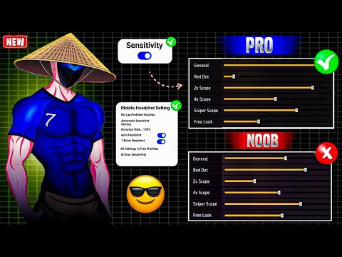 All Gun Headshot Sensitivity Setting After New OB49 Update | Free Fire Max Auto Headshot Sensitivity