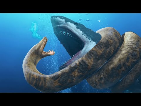 Megalodon VS Titanoboa - এই আক্রমণাত্মক লড়াইয়ে শেষ পরিণতি কি ?