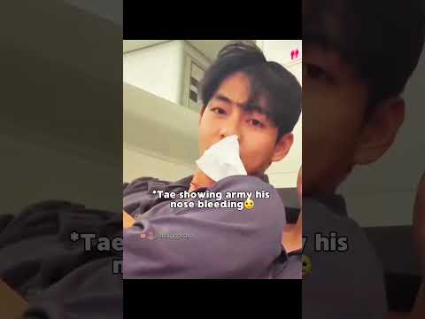 Taehyung getting a nosebleed and Jungkook is with him is such a reassurance though๐๐ #bts