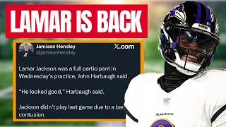 🚨 BREAKING: Lamar Jackson Makes Triumphant Return to Practice! 🏈🔥