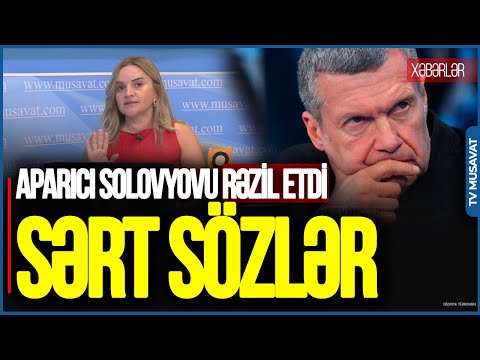 Aparıcı Solovyovu RƏZİL ETDİ: “Bütün dünya sənin AXMAQLIĞINA GÜLÜR!”