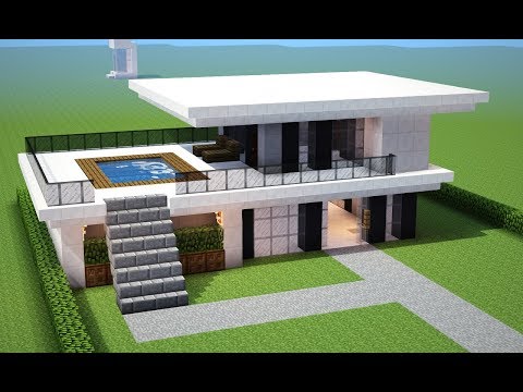 Minecraft Tutorial: como fazer uma *CASA MODERNA* para sua cidade
