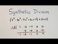 Understanding Synthetic Division Concepts