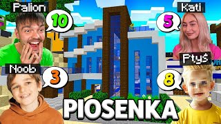 Reakcja PALIONA, KATI, PTYSIA i NOOBKA na NOWY DOM WOJANA w Minecraft! WOJAN I PALION PIOSENKI