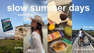 slow summer days — planning a solo trip and learning to cook