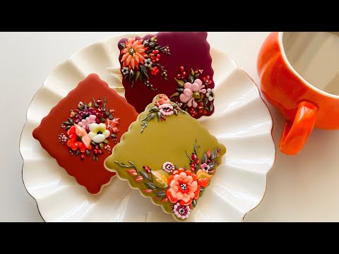 Beautiful Colors of Autumn. Floral cookies🍁💐