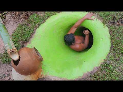 How To Complete Tunnel Secret Underground And Private Water Slide To Swimming Pools