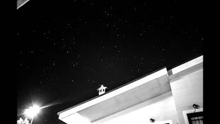 stars trails looking celestial pole (BW) - time laps #4