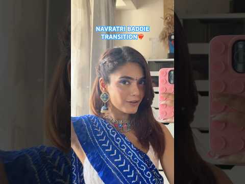 NAVRATRI BADDIE *transition*😮‍💨 #makeup #transition