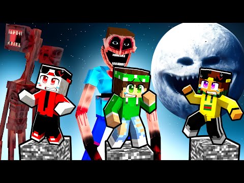 SOPRAVVIVI ai MOSTRI HORROR su UN PILASTRO DI BEDROCK in MINECRAFT!