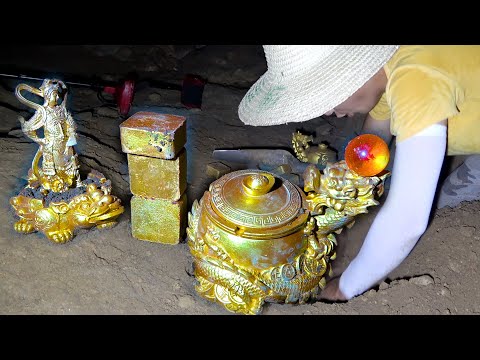 The ancients built iron nets to intercept and harvest a large amount of gold and old objects