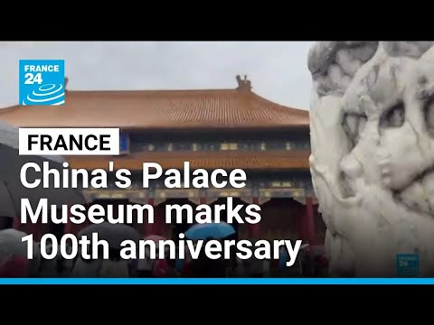 YouTube video thumbnail: Tens of Thousands Flock to China's Palace Museum on 100th Anniversary