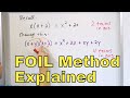 Multiplying Binomials and FOIL Method