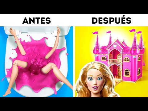 ¿Casa de Cartón Real para Barbie? 📦💗 Transformación Mágica de la Muñeca Barbie ✨