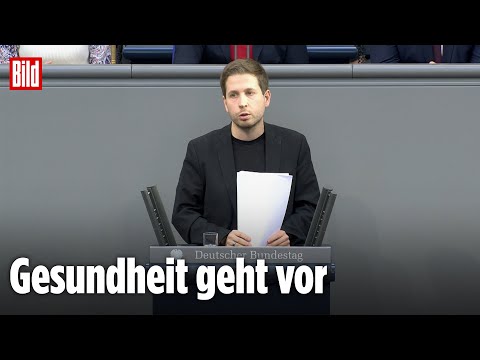 Kevin Kühnert verabschiedet sich im Bundestag