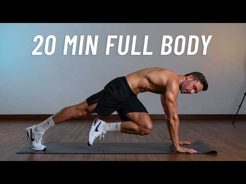 20 Min Full Body Workout - Build Strength & Burn Fat At Home (No Equipment + No Jumping)