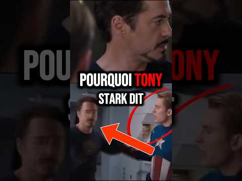 pourquoi TONY STARK menace STEVE ROGERS #captainamerica #ironman