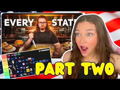 New Zealand Girl Reacts to I Tried Food From Every State In America | Part Two