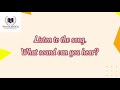 Understanding Sounds in the Song