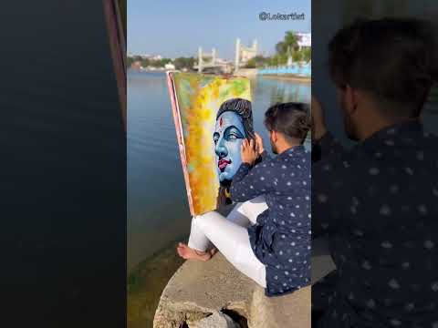 Shiv parvati special painting 😍🎨 #mahadev #shivratri #art
