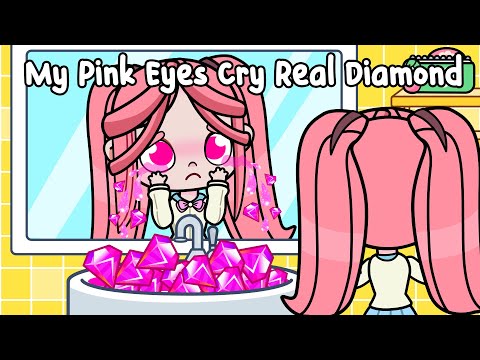 My Pink Eyes Cry Real Diamond | Sad Story | Avatar World | Toca Animation