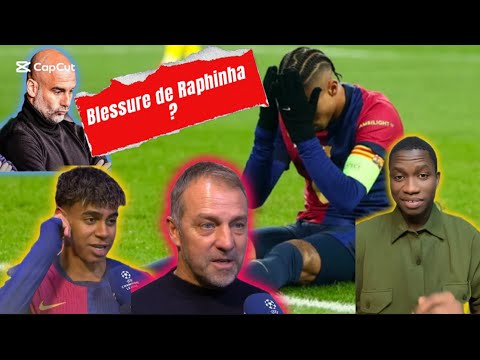 Blessure de Raphinha !! Lamine Yamal réagi… Flick prend parole… Gardiola traumatisé