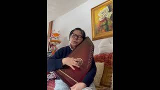 Self healing with my voice, chanting and therapy harp.