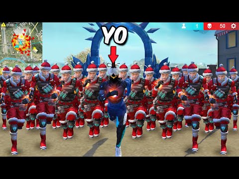 99 SANTA CLAUS Contra MI! 😱 *gracioso* MOMENTOS GRACIOSOS FREE FIRE