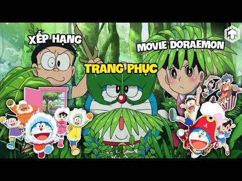 Xếp Hạng Trang Phục Toàn Bộ Movie Doraemon | Doraemon Điện Ảnh | Ten Anime