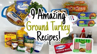 9 EASY & Healthy Ground Turkey Dinners for Busy Nights on a Budget
