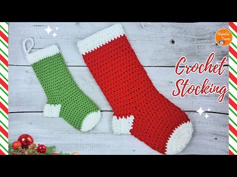 Classic Crochet Christmas Stocking pattern for Beginners |Quick & Easy Crochet Christmas Decoration