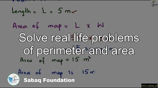 Solve real life problems of perimeter and area