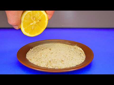 Mix Lemon with Sand 😱 You Won’t Believe What It Does! | Shocking Creation Tip