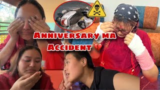 MUSKAN RA MERO SAD ANNIVERSARY💔 VAI RA SUSHMA KO ACCIDENT VAYO !! HAPPY FOURTH ANNIVERSARY TO US 🥹