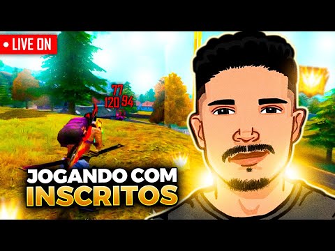 FREE FIRE AO VIVO 🔥 JOGANDO COM  INSCRITOS 😎 NOVO CONUNTO TANGIRO 😍