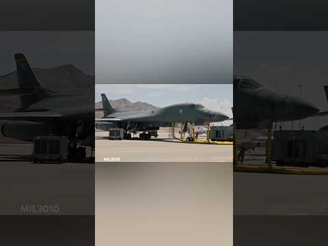 U.S. Air Force B-1B Lancer bombers prepare for takeoff. Nellis Air Force Base, Las Vegas, Nevada.