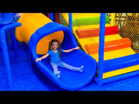 Baby goes to the indoor playgrounds wonderland | Video for children