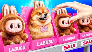 Eu Construo uma Casinha para Bichinhos! Labubu na vida real!