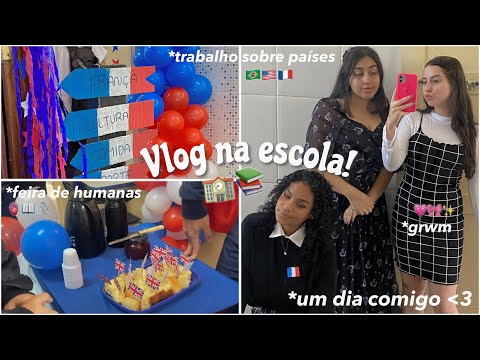 VLOG NA ESCOLA!✨🤓 |feira de humanas💗