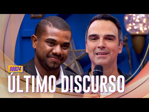 EMOCIONOU! O ÚLTIMO DISCURSO DE TADEU SCHMIDT NO BBB 24! 📝