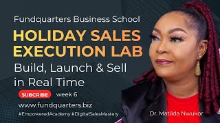 Holiday Sales Execution Lab: Build, Launch & Sell in Real Time. 