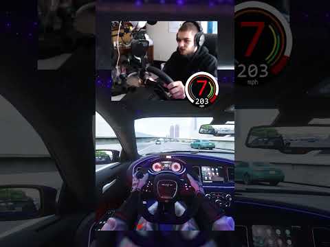 RUNNING FROM COPS in Hellcat Charger in Assetto Corsa #shorts
