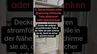 Kennst du alle 5 Sicherheitsregeln der Elektrotechnik? 🤔🔌 #strom #elektrotechnik #regeln #fyp