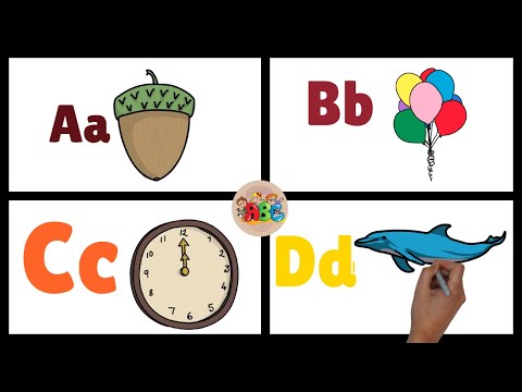 ABCD in English | Alphabet song | Read and Write The Alphabet | Learn English | a to z | drawing abc