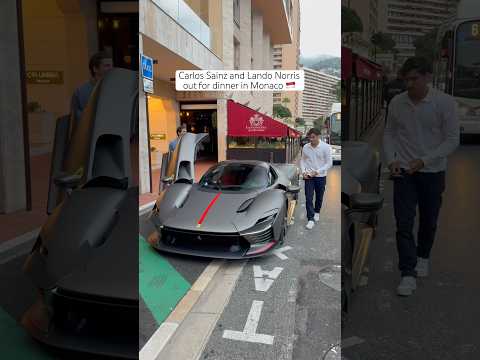 Lando and Sainz back in Monaco with their special supercars 🤯
