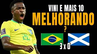 Vini Jr desequilibra, Brasil melhora (um pouco) vence, e avança