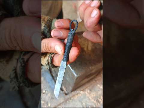 Amazing process of making a mini knife from an old drill bit