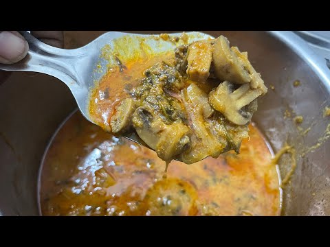 Mushroom gravy using pressure cooker