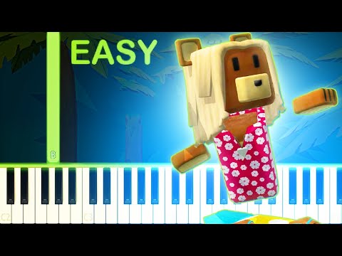 Summer Bear | SUPER BEAR ADVENTURE - EASY Piano Tutorial