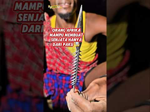 ORANG AFRIKA MAMPU MEMBUAT SENJATA BERBURU HANYA DARI PAKU 🤯 #shorts